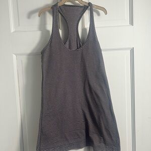Lululemon Athletica Black and White Striped Tank Top
